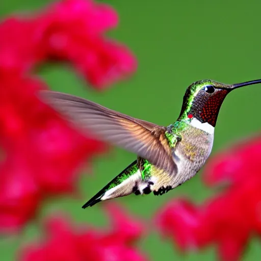 Image similar to a photo of a hummingbird making honey