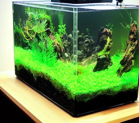 Image similar to iwagumi aquascape,!! takeshi amano!!