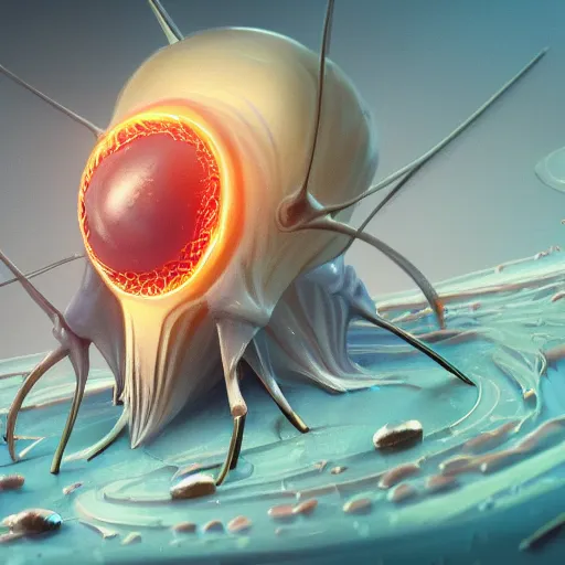 Prompt: a beautiful and delicate phage is eating bacteria, highly detailed, digital painting, artstation, concept art, movie still, smooth, sharp focus uhd 8 k