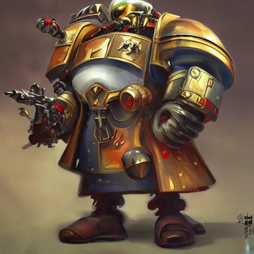Image similar to doctor ivo robotnik as warhammer 4 0 k character, highly detailed, digital painting, artstation, sharp focus, illustration, art by tan zi and ayanamikodon and alphonse mucha and wlop