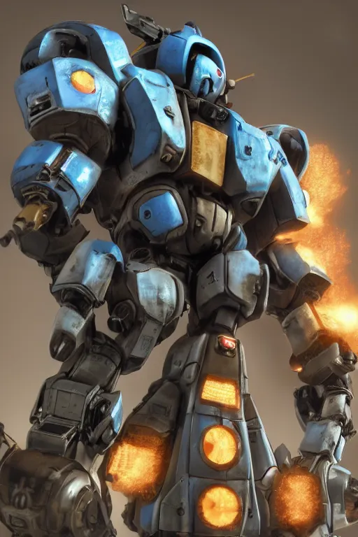 Image similar to mechwarrior 5 : mercenaries mech megaman transformer robot boss tank engine game octane render, on steriods, very ripped 4 k, hd 2 0 2 2 3 d cgi rtx hdr style chrome reflexion glow fanart, global illumination ray tracing hdr fanart arstation by ian pesty by jesper ejsing pixar and disney unreal zbrush central hardmesh