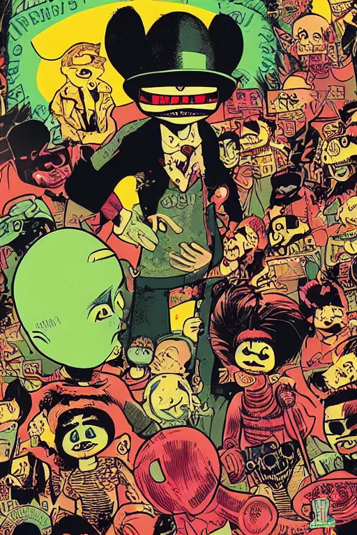 Image similar to the cover of a new goosebumps book, in the style of jamie hewlett, detailed, aesthetic,