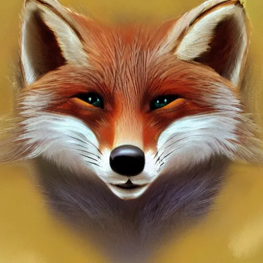 Image similar to 🦊 🐾, fox paw, underside, digital art