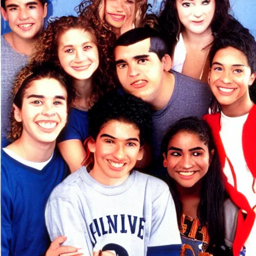 Prompt: Degrassi High cast photo (1989)