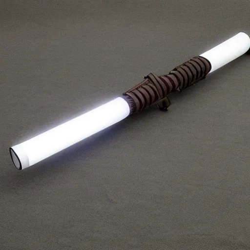 Prompt: a lightsaber katana