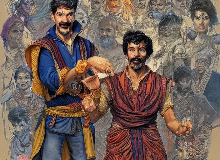 Image similar to a highly detailed india portrait of stephen strange, james gurney, james jean