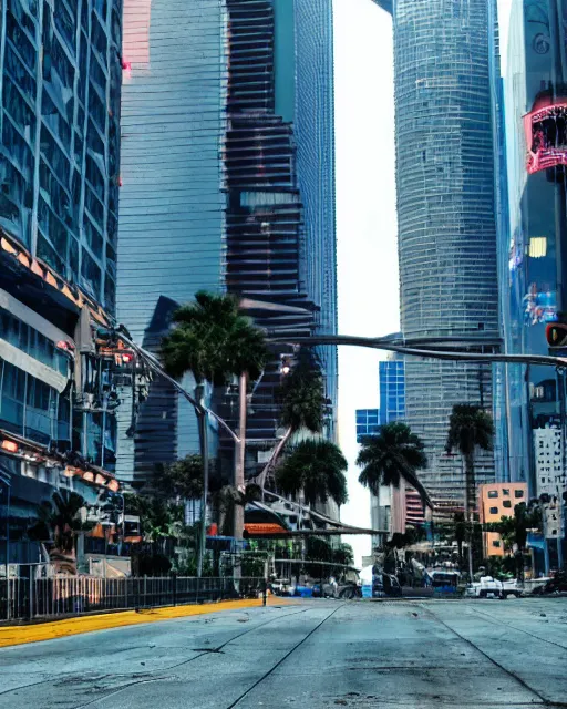 Image similar to downtown tampa, cyberpunk