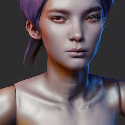 Image similar to zbrush girl, 8 k uhd, unreal engine, octane render in the artstyle of finnian macmanus, john park and greg rutkowski