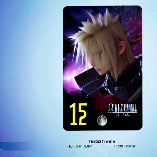 Image similar to final fantasy 7 action cards, Photorealism, cinematic lights, 115mm -ar 16:9