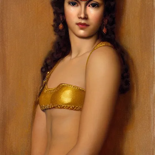 Image similar to beautiful_golden_portrait_of_a_Ashoka_ clone wars Grand_girl body Odalisque_intricate_oil_paintingby Jo hn_William_Godward_by_Anna_Dittman_by J-H 768-C2.0