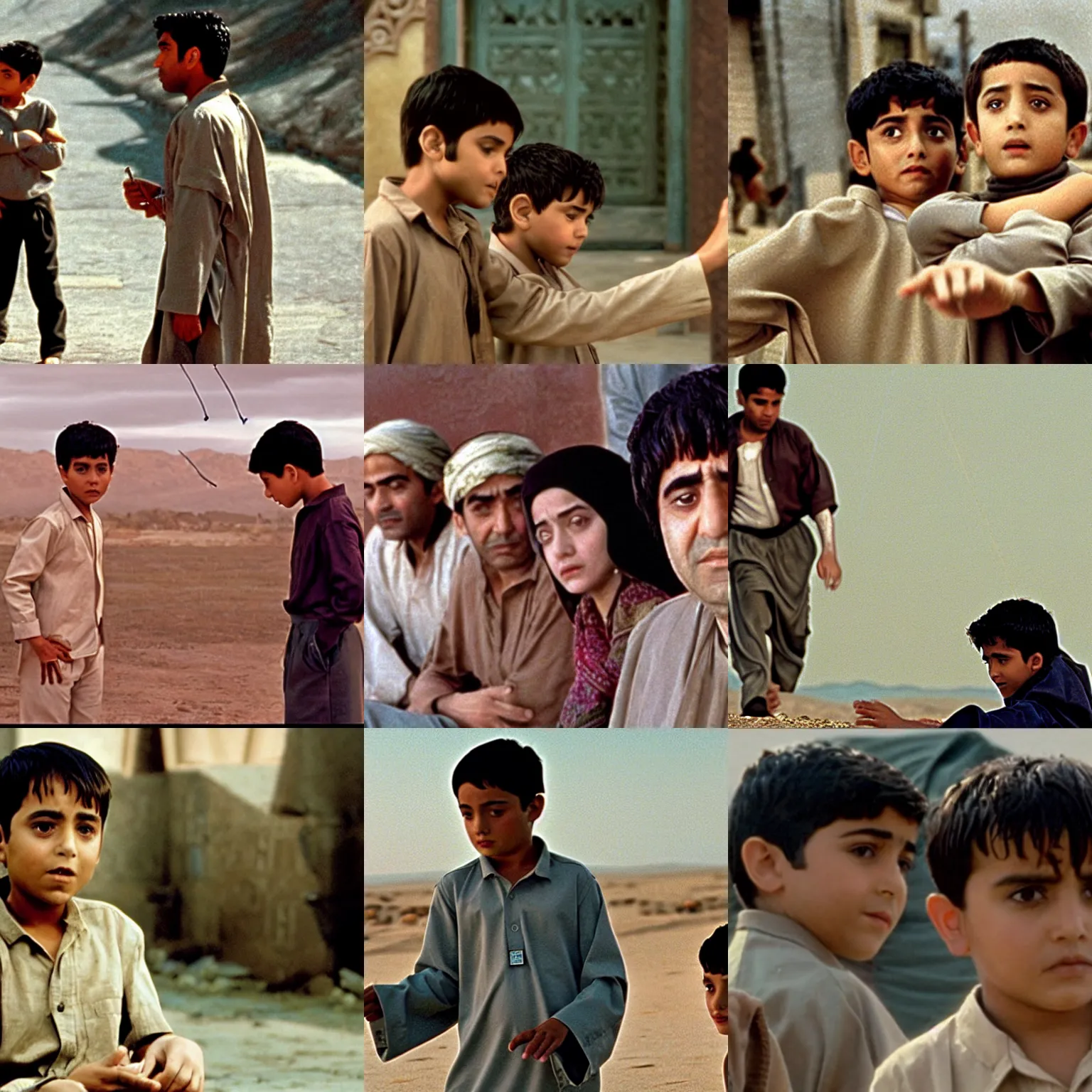 Prompt: a film still from the kite runner ( 1 9 9 7 )