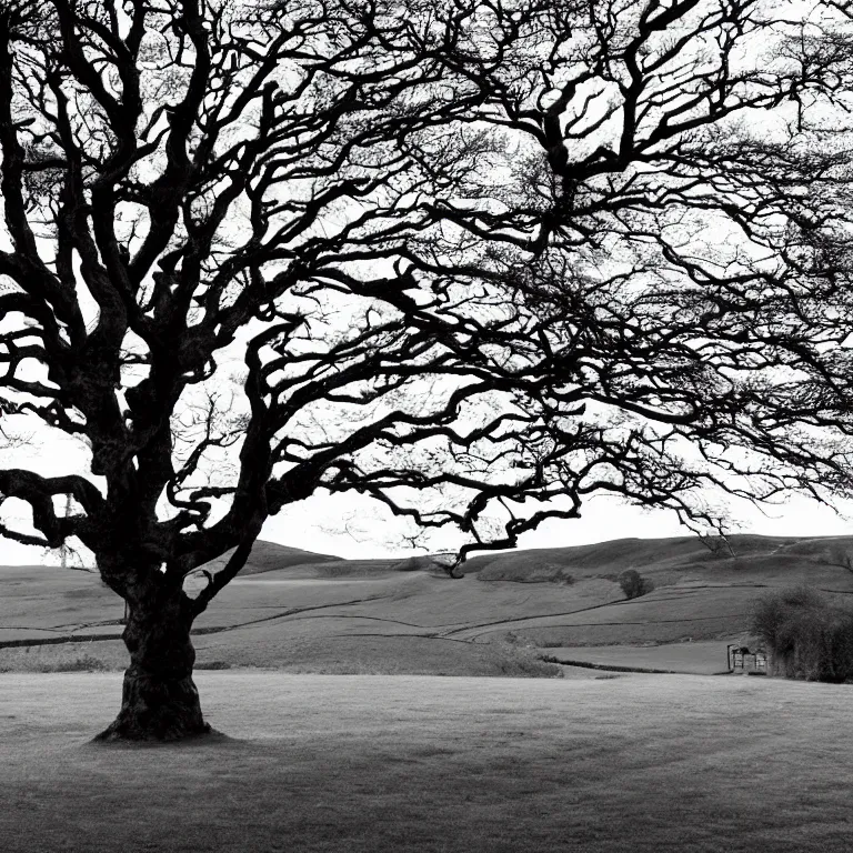 Image similar to A lonesome Ash tree, watching over the path to Kentmere Hall.