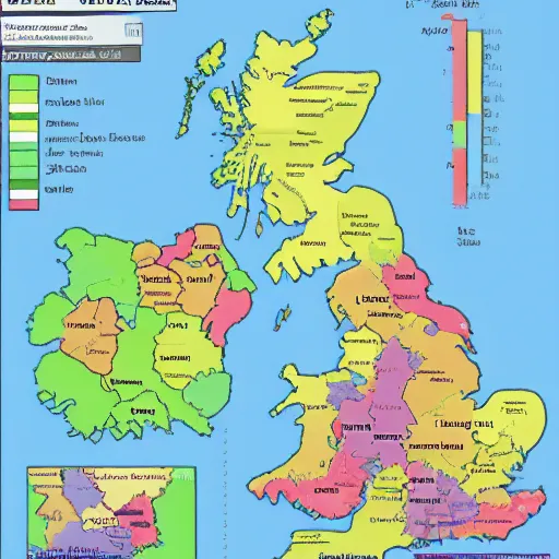 Prompt: british parliament election map