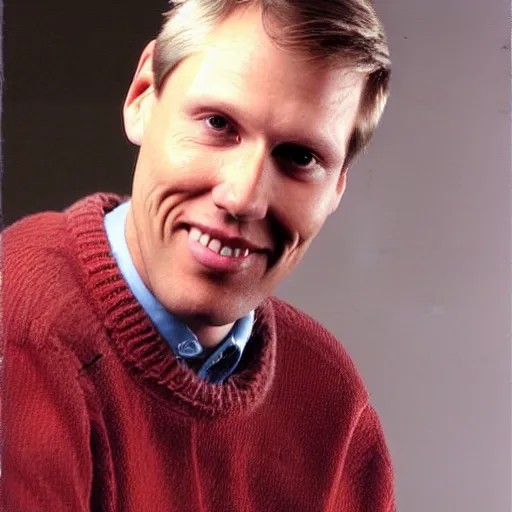 Image similar to A photograph of middle-aged Jerma985 in his fourties with short hair who looks like Jerma985 wearing a sweater in the 2010s, Jerma985, looks like Jerma985, taken in the late 2010s, taken on a 2010s Camera, realistic, hyperrealistic, very realistic, highly detailed, very detailed, extremely detailed, detailed, digital art, trending on artstation, headshot and bodyshot, detailed face, very detailed face