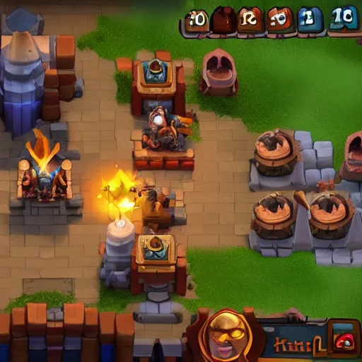 Prompt: torchlight 2 in clash royale