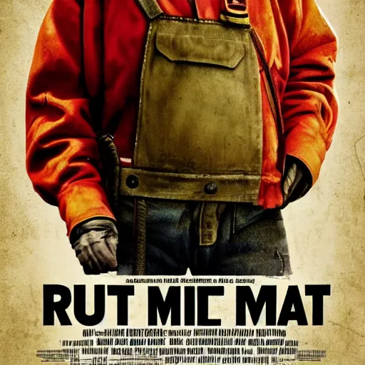 Prompt: poster of the movie : rust man, ultra high detail, photorealistic, 8 k