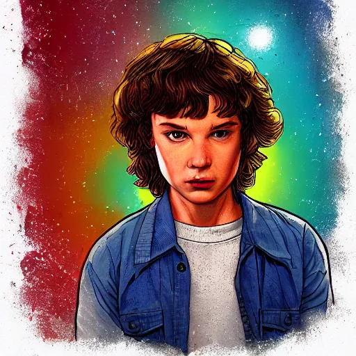 Prompt: Dustin from the tv program stranger things, trending on art station