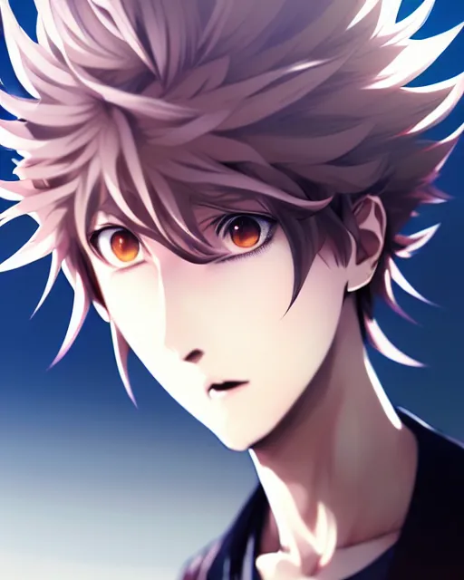 Prompt: extremely attractive soft feminine male anime character screenshot, nagito komaeda, anime, intricate, sharp focus, illustration, highly detailed, digital painting, cell shaded, concept art, matte, art by ilya kuvshinov and kyoto animation and wlop, ruan jia and greg rutkowski, studio quality, masterpiece