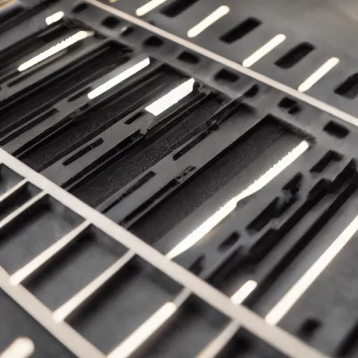 Image similar to laser cutting head off cinematic motion detailed