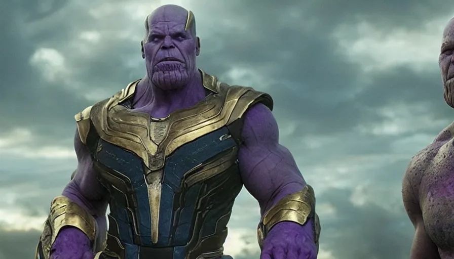 Prompt: still image of Thanos in Harry Potter and the Half-Blood Prince (2009)