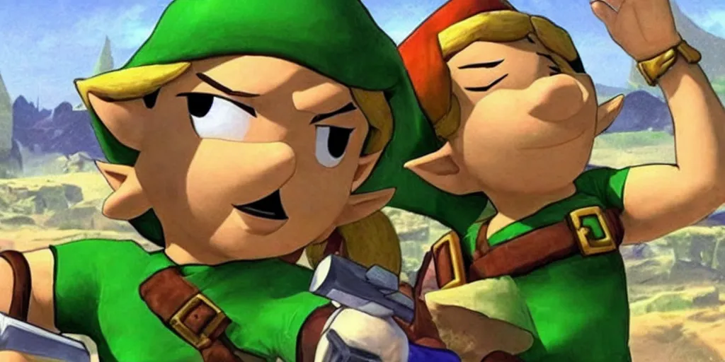 Image similar to The Legend of Zelda Luigi