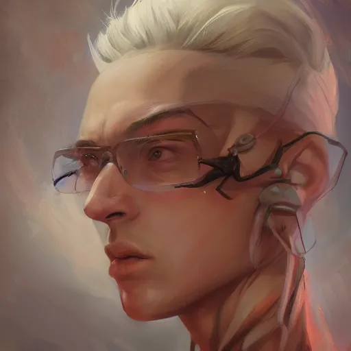 Image similar to portrait of a man , digital art by Mandy Jurgens and Irina French and Heraldo Ortega and Janice Sung and Julia Razumova and Charlie Bowater and Aaron Griffin and Jana Schirmer and Guweiz and Tara Phillips and Yasar Vurdem and Alexis Franklin and Loish and Daniela Uhlig and David Belliveau , hyperdetailed, artstation, cgsociety