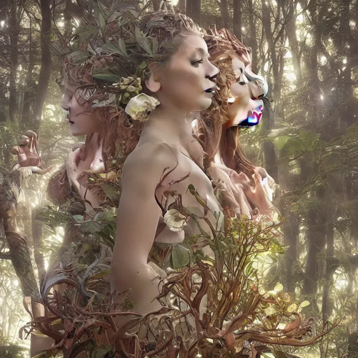 Image similar to minimal modernist bauhaus jeff koons style neverending story forest spirit oracles, ultra realistic, concept art, intricate details, serious, highly detailed, photorealistic, octane render, 8 k, unreal engine, art by todd mcfarlane and artgerm and greg rutkowski and alphonse mucha