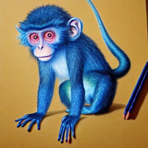 Clever Monkey Art Sketch Book and colored pencil set