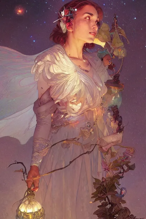 Image similar to 🌌🧚🏽‍♀️ ::3, by Stanley Artgerm Lau, greg rutkowski, thomas kindkade, alphonse mucha, loish, norman Rockwell,