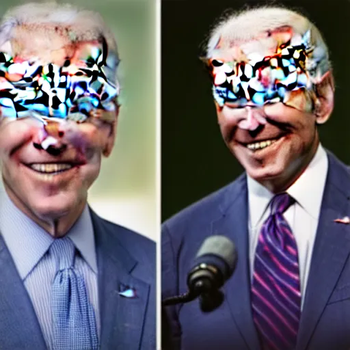 Image similar to A photo of joe biden teams up with a teenage joe biden, perfect faces, 50 mm, award winning photography