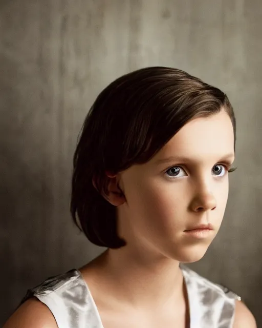 Image similar to Stunning portrait photo of Millie Bobby Brown