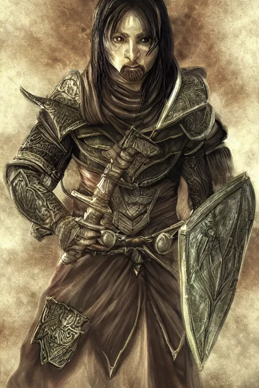 Image similar to battle mage | the elder scrolls style | digital painting | highly detailed | ultra realistic