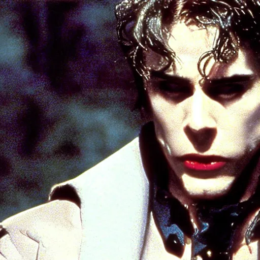 Image similar to a film still of jonathan joestar in interview with the vampire(1994)