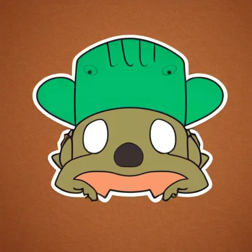 Image similar to cute platypus with a chef's hat, logo style
