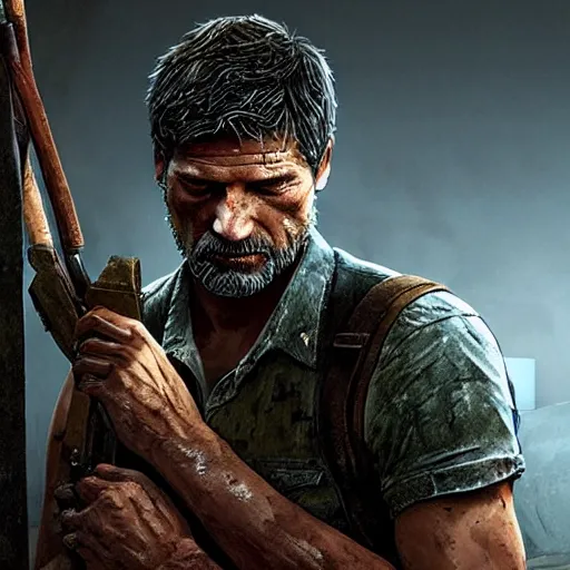 Image similar to Nikolaj Coster-Waldau as Joel in The Last Of Us