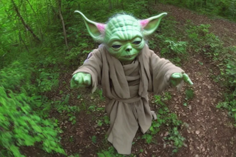 Image similar to yoda caught on trail cam