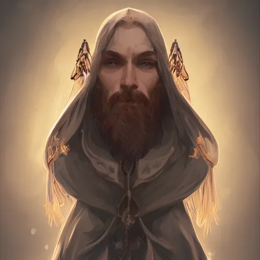 Image similar to beautiful wizard character concept style, by Mateusz Urbanowicz, beautiful wizard, 8k character concept art, by WLOP, cinematic lighting, trending on artstation, symmetrical portrait symmetrical, highly detailed CGsociety, hyper