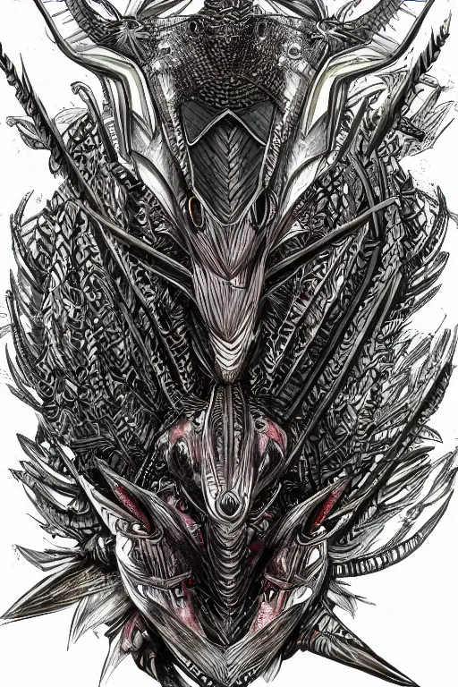 Image similar to armoured warrior hummingbird monster, symmetrical, highly detailed, digital art, hummingbird themed armour, sharp focus, trending on art station, kentaro miura manga art style