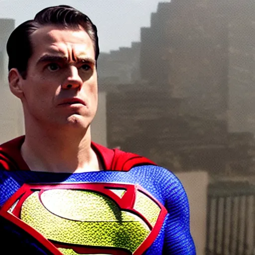 Image similar to Movie still of Jordan Peterson as superman and crying