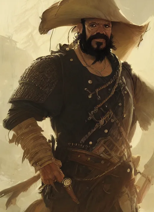 Prompt: Portrait of Captain Black beard, marvel comics, dark, intricate, highly detailed, smooth, artstation, digital illustration by Ruan Jia and Mandy Jurgens and Artgerm and Wayne Barlowe and Greg Rutkowski and Frank Frazetta