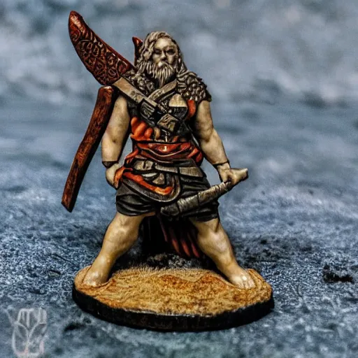 Image similar to odin with huggin and munning on his shoulders walking through the sea of death, followed by the valkyries army. he is holding gungir in his right hand, 6 0 mm portrait photo