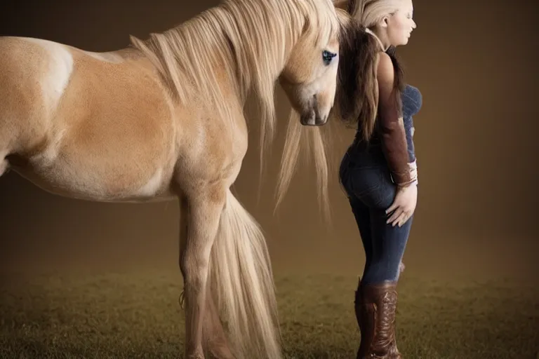 Image similar to Fluttershy equine, view from behind, pony facing away, professional photography and mood lighting, equine photo, sitting down, flowing mane and tail, relaxed expression