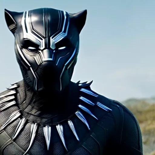 Image similar to a still of Ryan Gosling as Black Panther in Avengers: Endgame (2019)