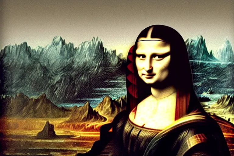 Image similar to darth vader!!! as!!!! mona lisa!!!