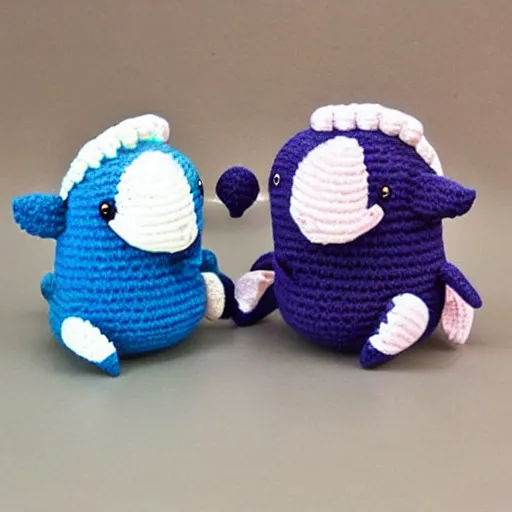 Prompt: cute whale Amigurumi