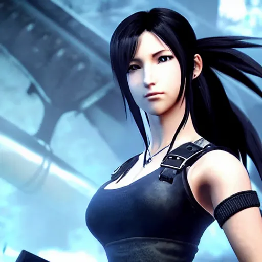 Image similar to Tifa Lockhart from Final Fantasy VII Remake (2020)