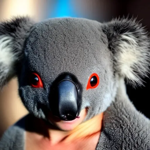 Prompt: koala as ninja noob saibot