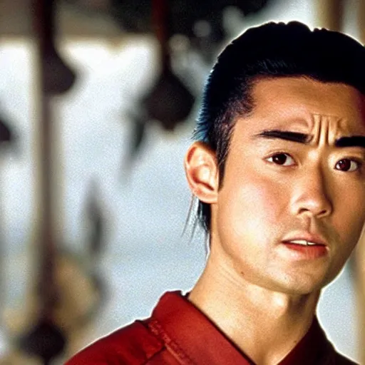 Prompt: still of xavi hernandez in mulan ( 1 9 9 8 )