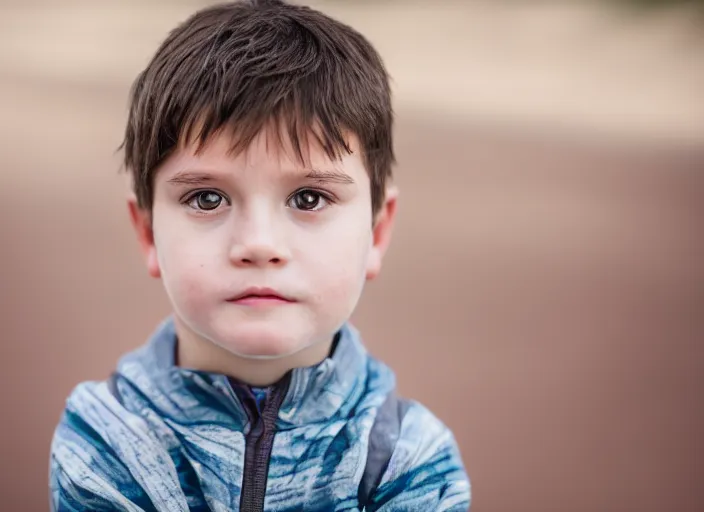 Prompt: portrait of a little boy, side lighting XF IQ4, f/1.4, ISO 200, 1/160s, 8K, RAW, unedited, symmetrical balance, in-frame