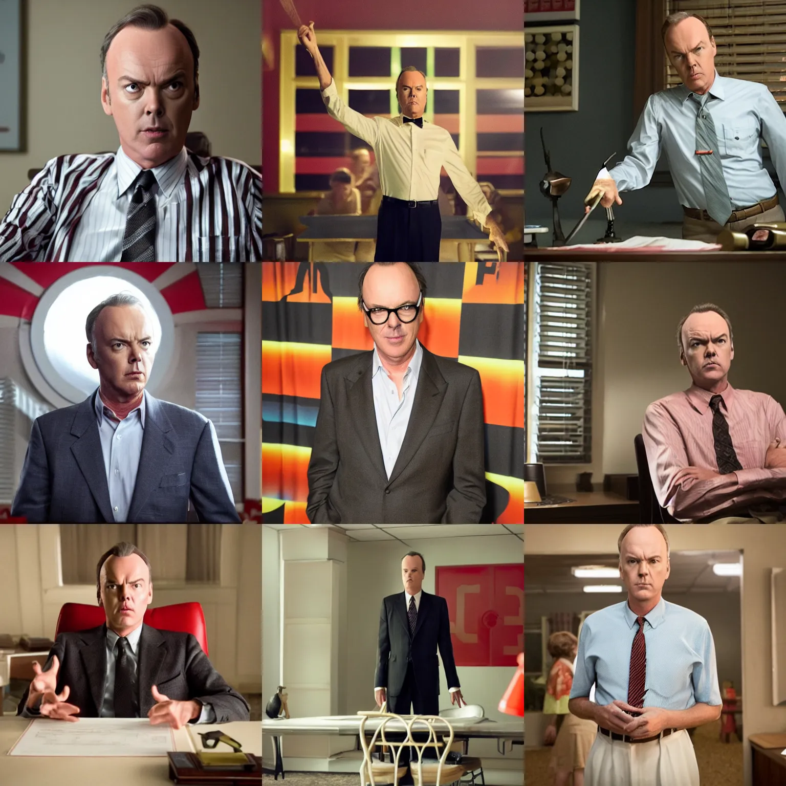 Prompt: Michael Keaton in The Founder 2016